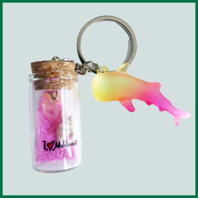KEY CHAIN COL SAND BOT INSERT COL SAND & SHELL - WHALESHARK