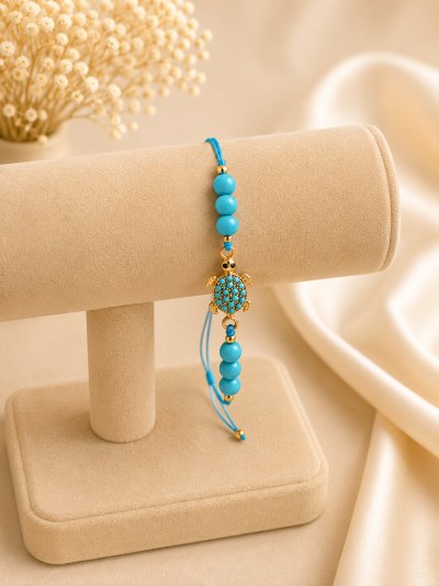 BRACELET WITH TURQUOISE TURTLE